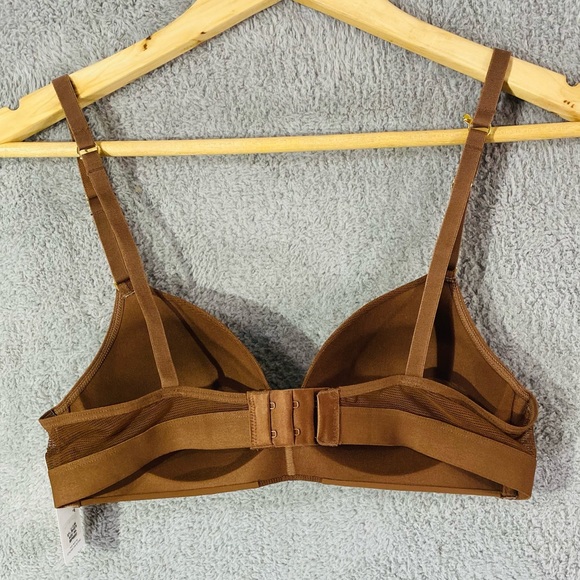 LIVELY Bra Women Size 36 A Brown Espresso Wireless Intimate Padded lingerie Hook - Picture 7 of 16